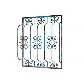 Кованая дутая решетка-30