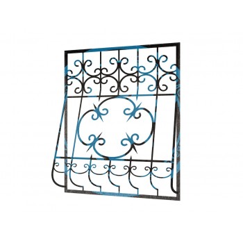 Кованая дутая решетка люкс-2