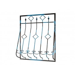 Кованая дутая решетка-7