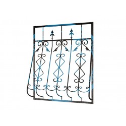 Кованая дутая решетка люкс-22