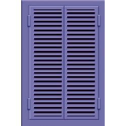 Двухстворчатые жалюзийные распашные (фиолетовые) 